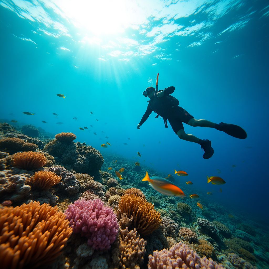 Snorkeling at Great Barrier Reef