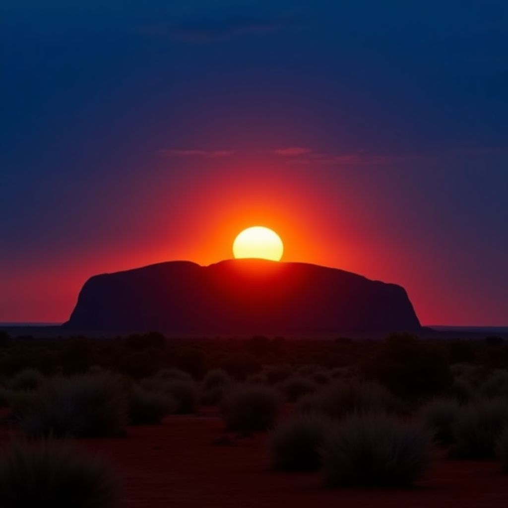 Uluru at sunrise