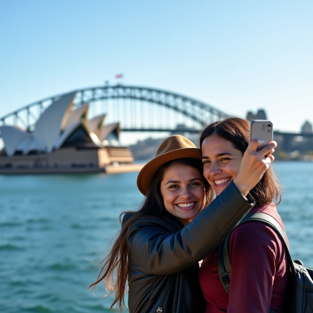Community member at Sydney Harbour