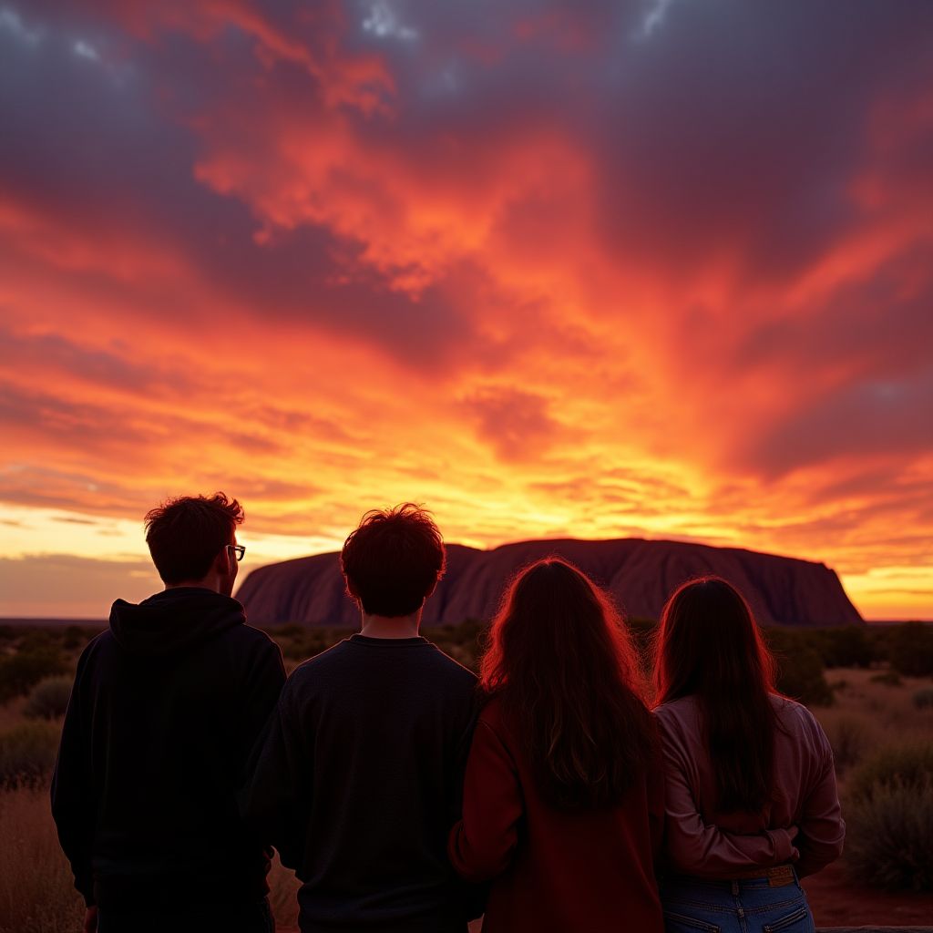 Sunset at Uluru